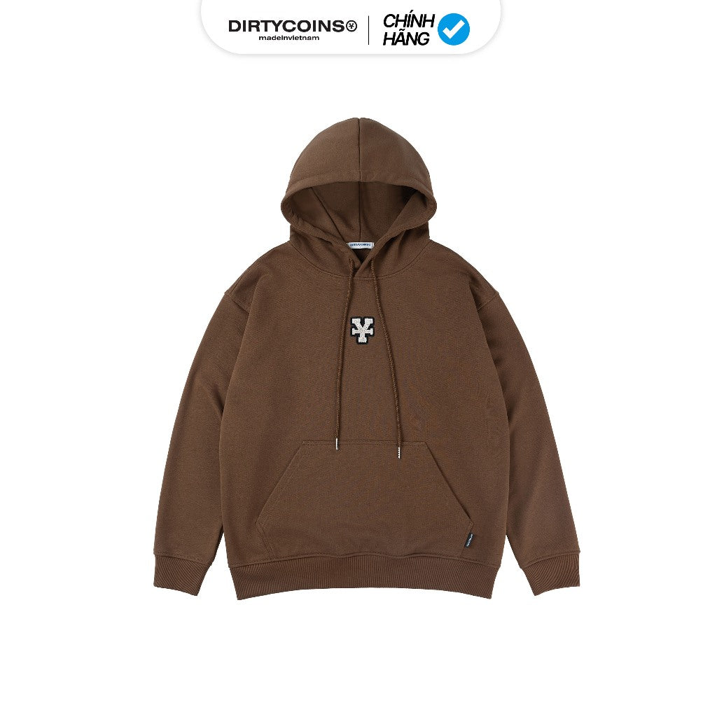 DirtyCoins Y Patch Hoodie - Brown