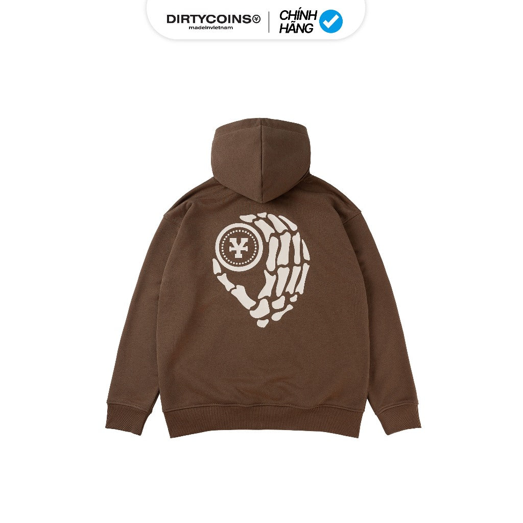 DirtyCoins Y Patch Hoodie - Brown