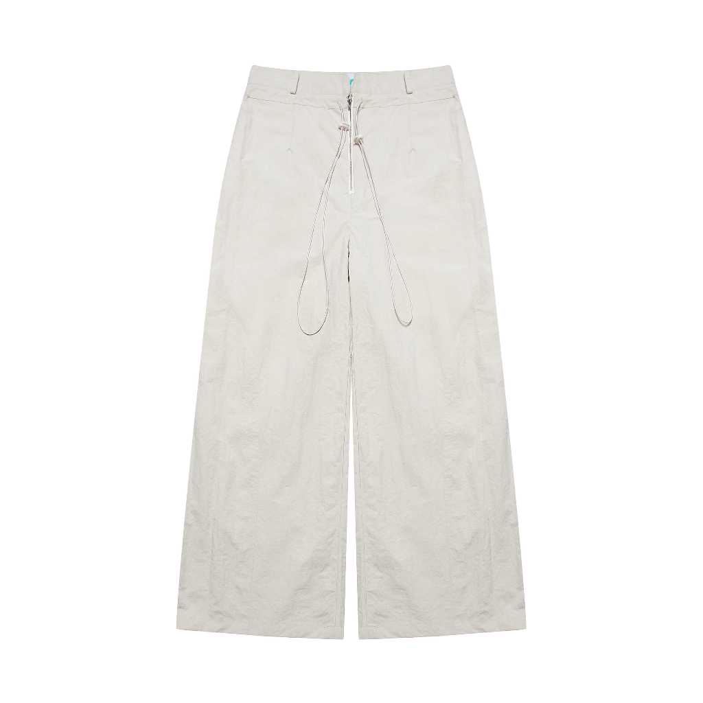 LIDER HALO PARACHUTE PANTS Unisex Wide Leg Parachute Pants - Cream/ Baby Blue/ Smoke