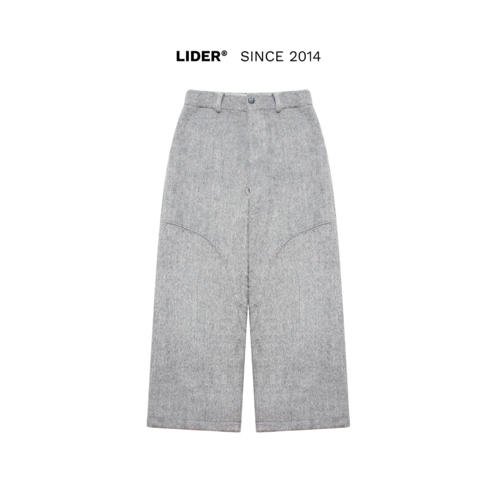 LIDER NOAH FUR TROUSERS Unisex Wide Leg Cotton Fleece Pants