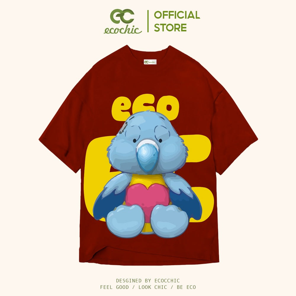 ECOCHIC DODO BIRD ECO T-Shirt Tee Local Brand Genuine Unisex Loose Form Oversize Premium Cotton 100% F837 