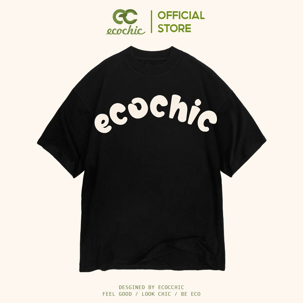 Áo Phông ECOCHIC PANDA LOVE Tee Local Brand Chính Hãng Unisex Form Rộng Oversize Premium Cotton 100% F853