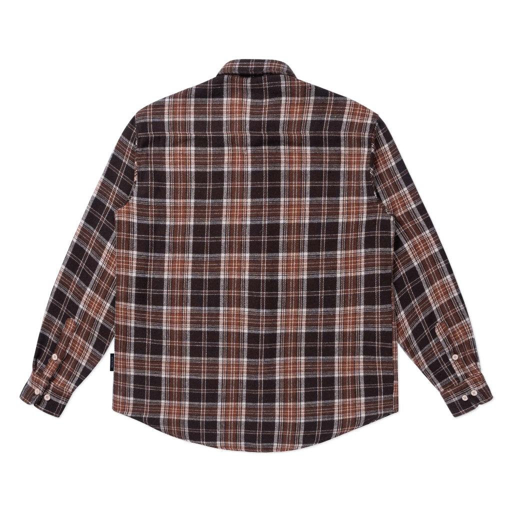 Levents Flannel Checked Shirt Long Sleeve/ Brown