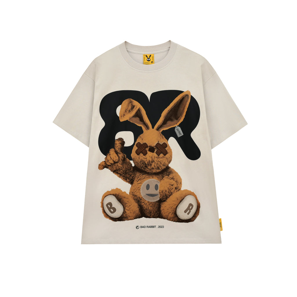 Unisex Bad Rabbit T-shirt - Sand Rabbit Player Tee - Genuine Local Brand