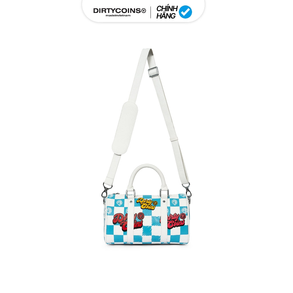 DirtyCoins Checkerboard Print Mini Bowler Bag