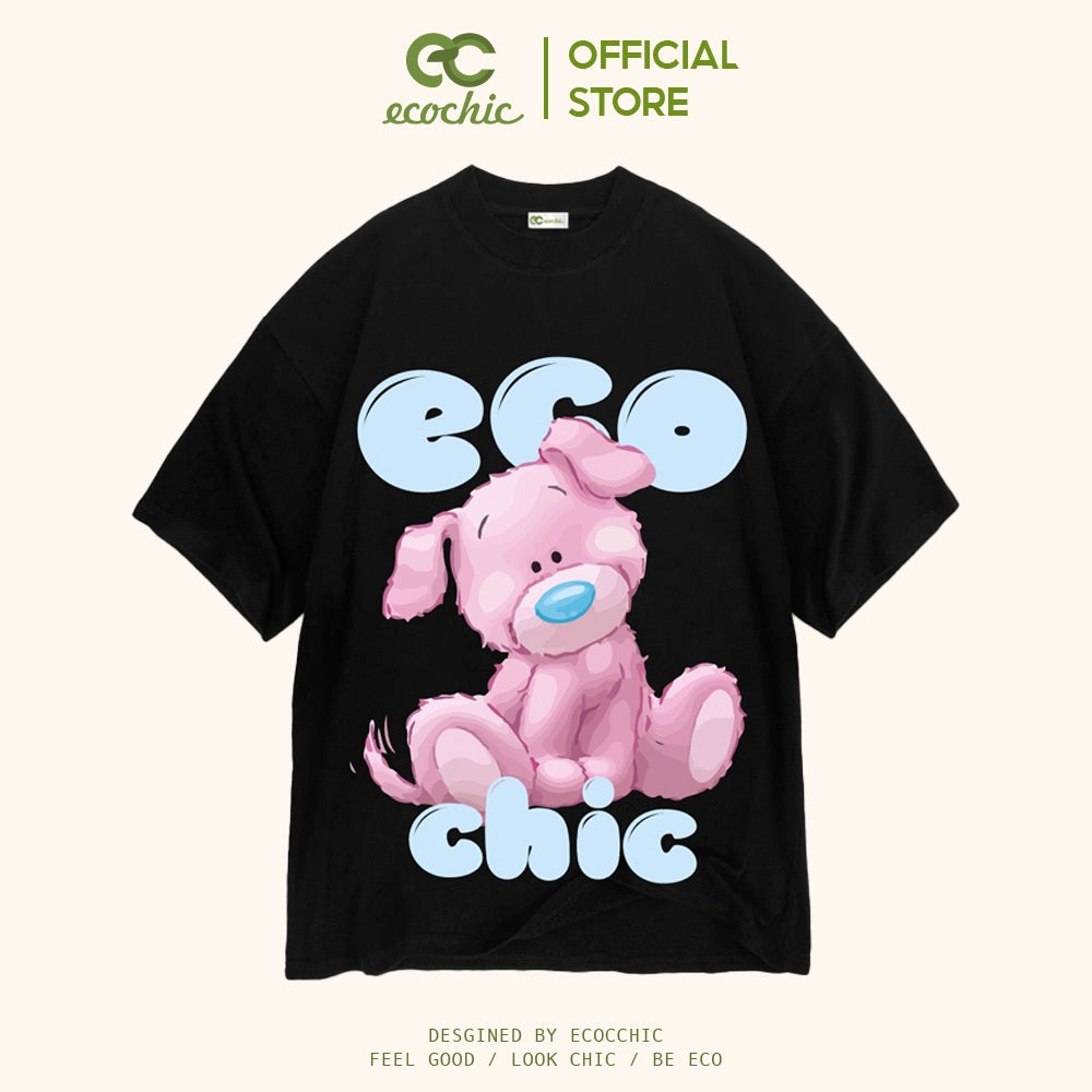 Áo Phông ECOCHIC SWEETIE PUPPY Tee Local Brand Chính Hãng Unisex Form Rộng Oversize Premium Cotton 100% F873