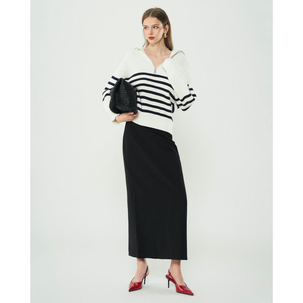 Le Mare Women's Long Straight Skirt | 3633 | Lana Official