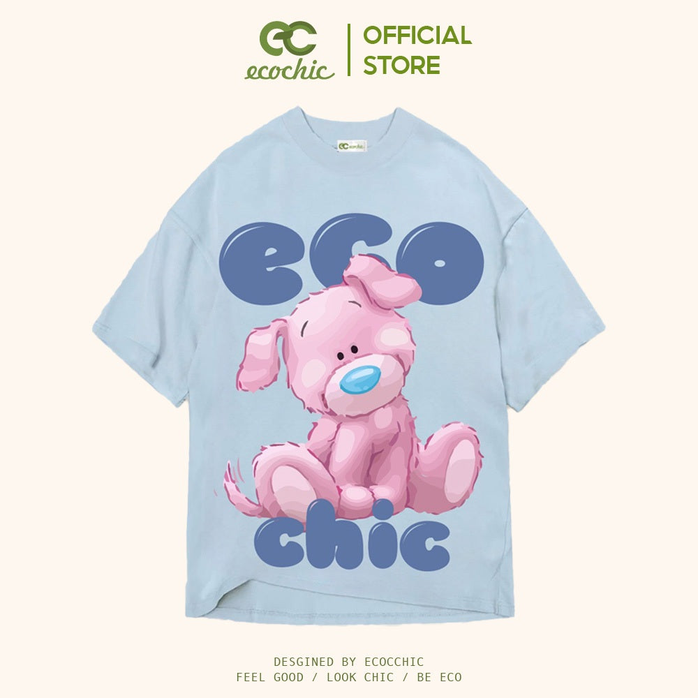 ECOCHIC SWEETIE PUPPY T-Shirt Tee Local Brand Genuine Unisex Loose Form Oversize Premium Cotton 100% F873 