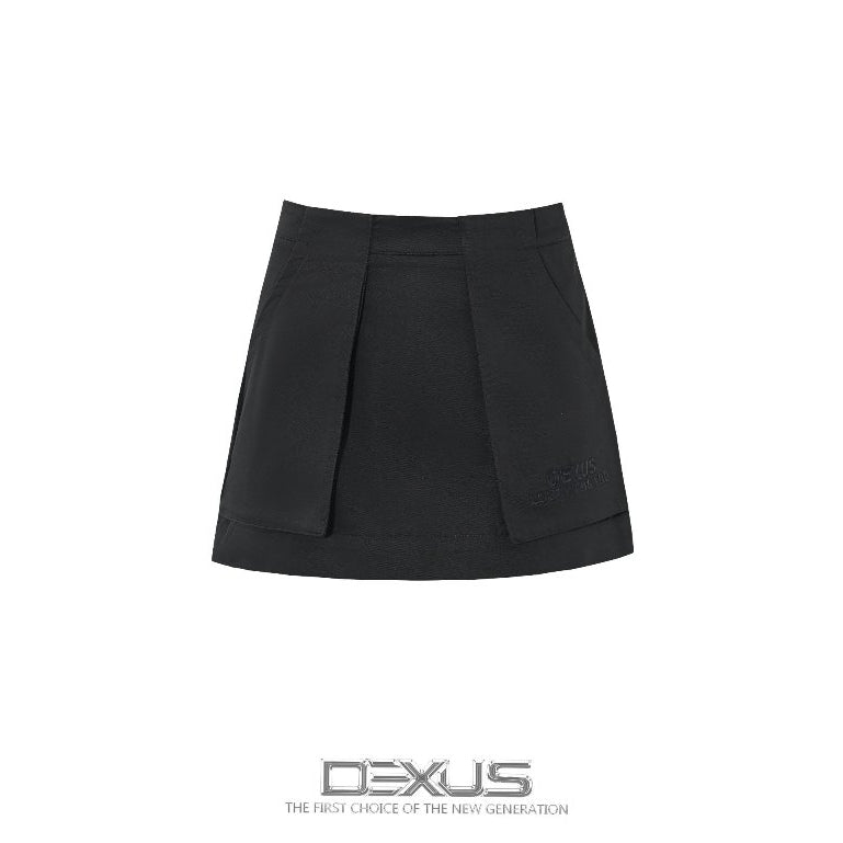 Unique A-Line Women's Boxy Pocket Skirt _DXCV70216