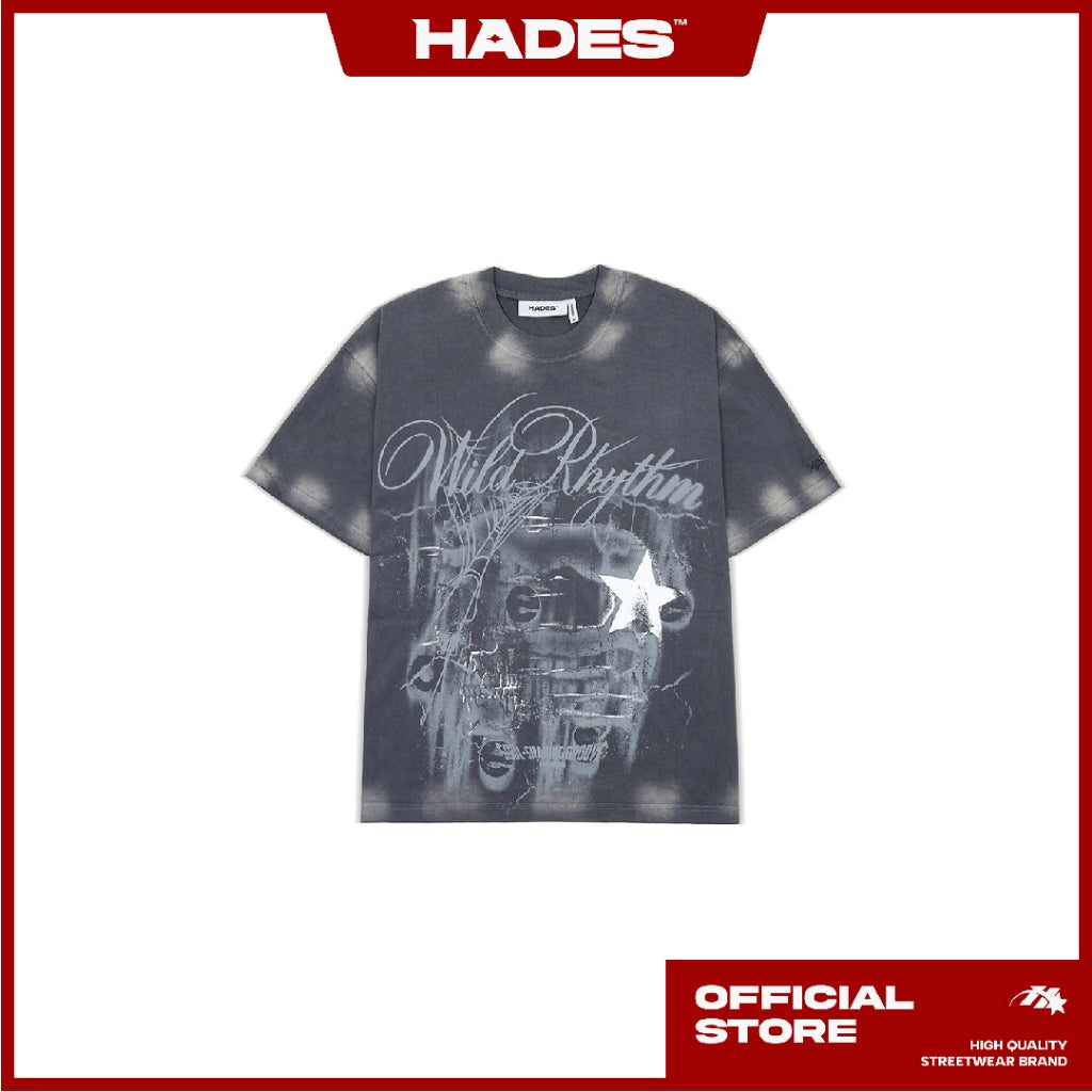 UNISEX VAPORWILD WASH TEE 100% COTTON - GENUINE HADES BRAND