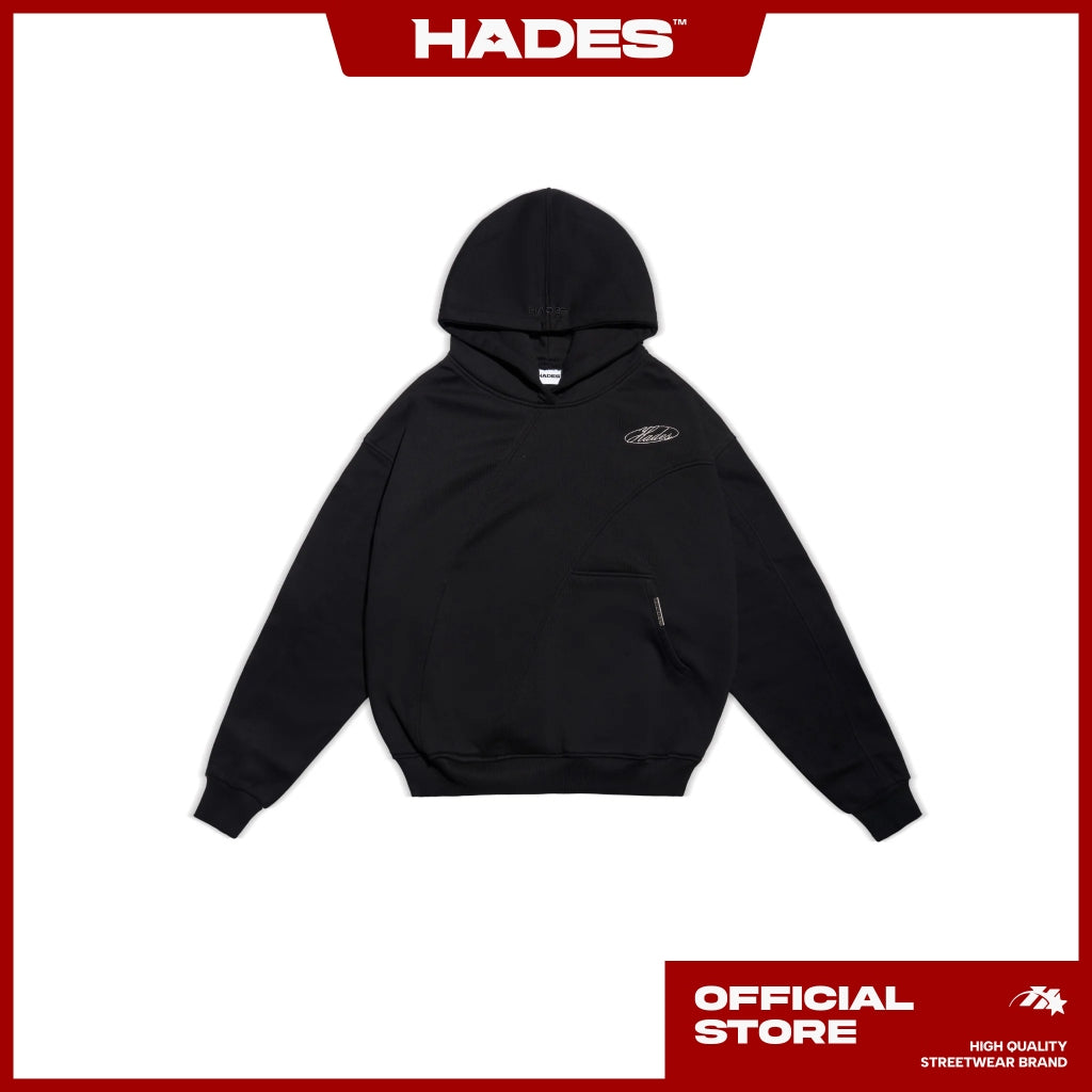 ÁO HOODIE MŨ TRÙM UNISEX VẢI NỈ BÔNG SKEWED HOOK HOODIE - HADES BRAND CHÍNH HÃNG