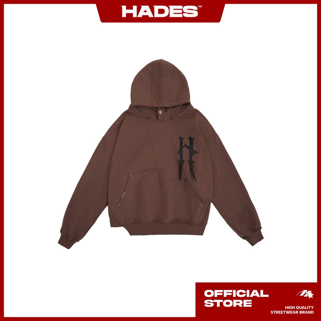 ÁO HOODIE MŨ TRÙM UNISEX VẢI NỈ BÔNG TUMBLEDOWN BOXY HOODIE - HADES BRAND CHÍNH HÃNG