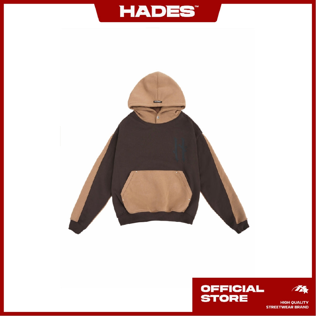 ÁO HOODIE MŨ TRÙM UNISEX VẢI NỈ BÔNG METAL TRUNKS BOXY HOODIE - HADES BRAND CHÍNH HÃNG