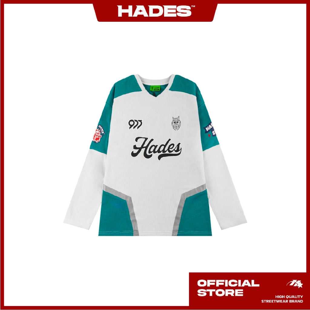 Áo Thun Tay Dài Unisex HOCKEY Vải Nỉ Chân Cua HADES Brand Chính Hãng