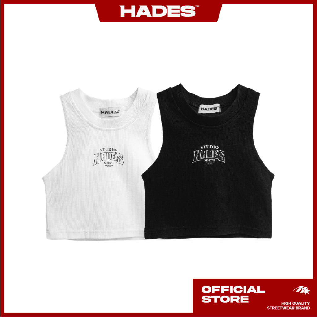 Áo Thun Crop Top Basic Nữ Thun Gân Mịn HADES Brand Chính Hãng