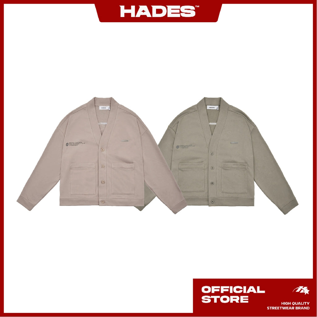 Áo Khoác Unisex NEGATIVITY HIDE CARDIGAN chân cua - HADES Brand Chính Hãng