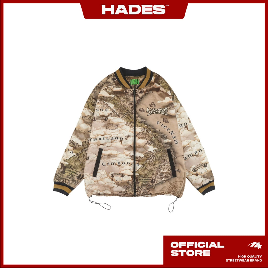 Genuine INDOCHINE BOMBER HADES Brand 2-Layer Parachute Jacket