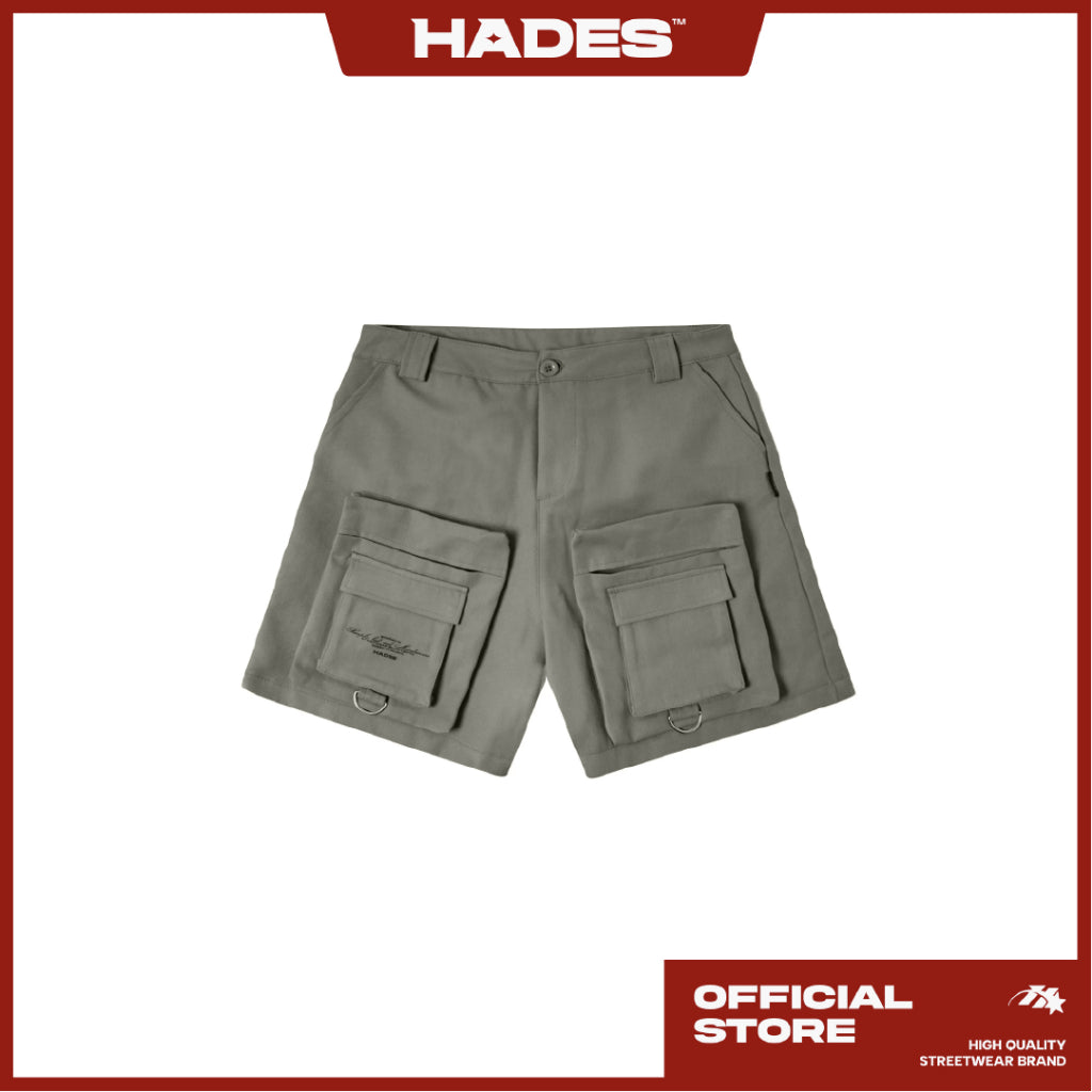 LORRYLOAD Cargo Shorts Khaki Fabric - Genuine HADES Brand