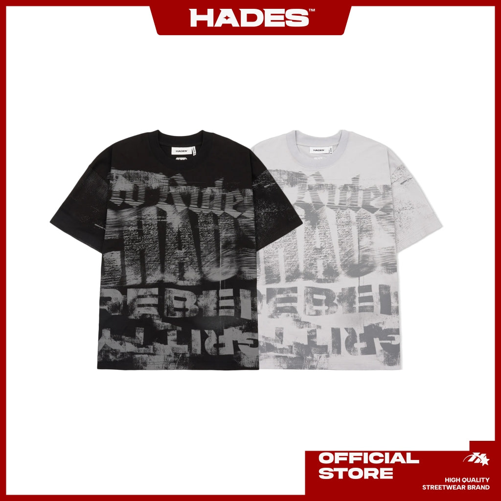 HURDLES ON TEE Unisex Short Sleeve T-Shirt 100% Cotton 2 Way - Genuine HADES Brand