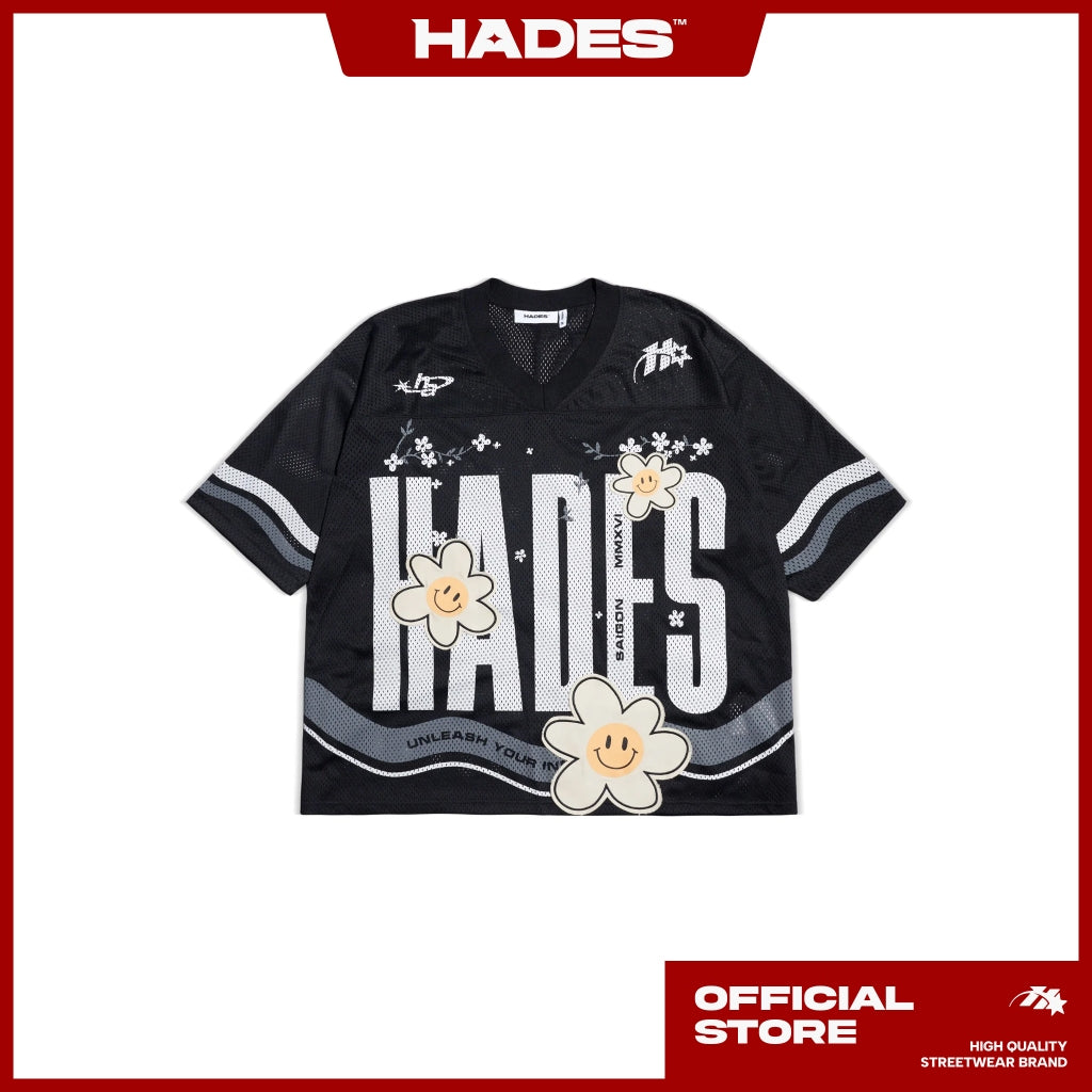 UNISEX RICAD MESH JERSEY Mesh FABRIC SLEEVED SHIRT - GENUINE HADES BRAND