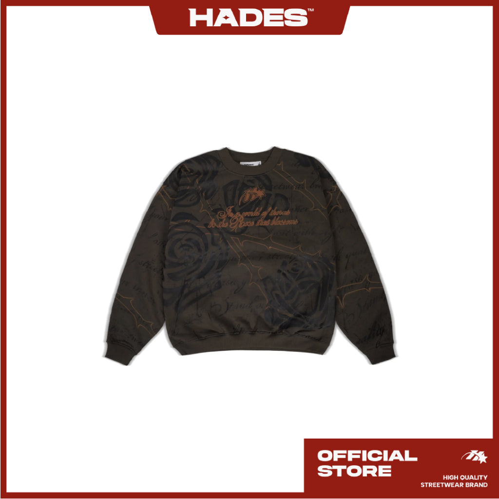 Áo Sweater Tay Dài Unisex RESILIENT PETALS SWEATER Vải Nỉ Bông - HADES Brand Chính Hãng