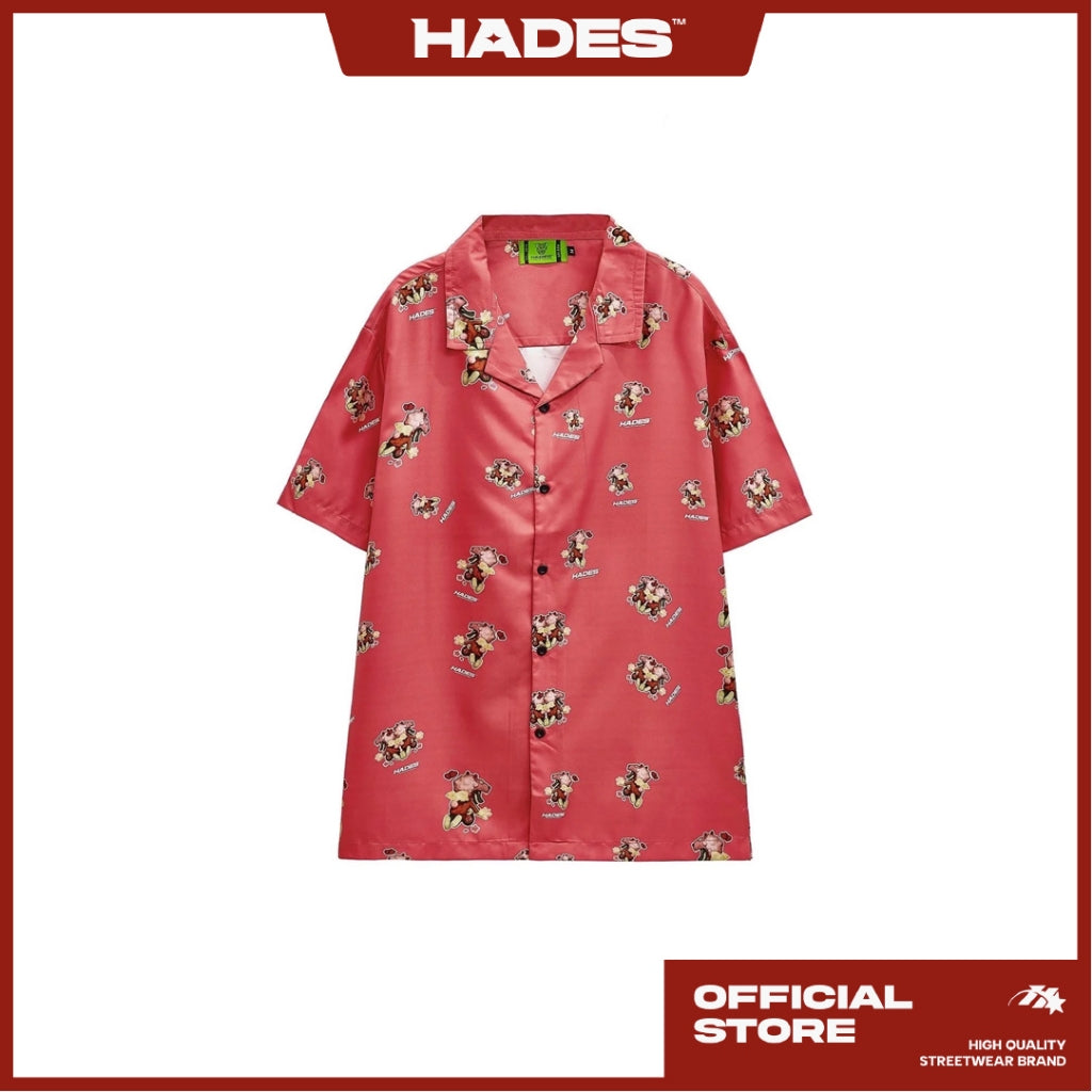 Unisex CUPID Short Sleeve Shirt Genuine HADES Brand Silk Fabric