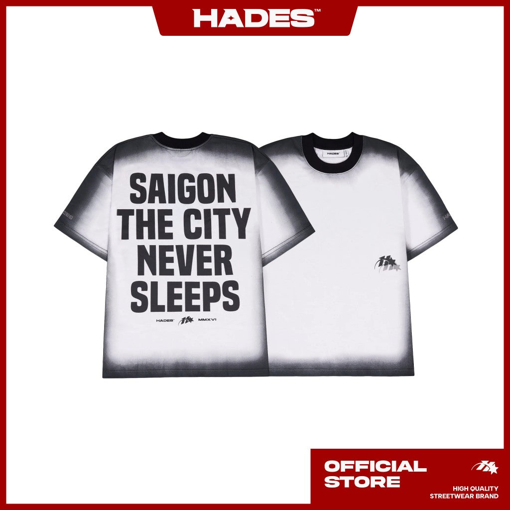 UNISEX SLEEPLESS SAIGON TEE 100% COTTON - GENUINE HADES BRAND