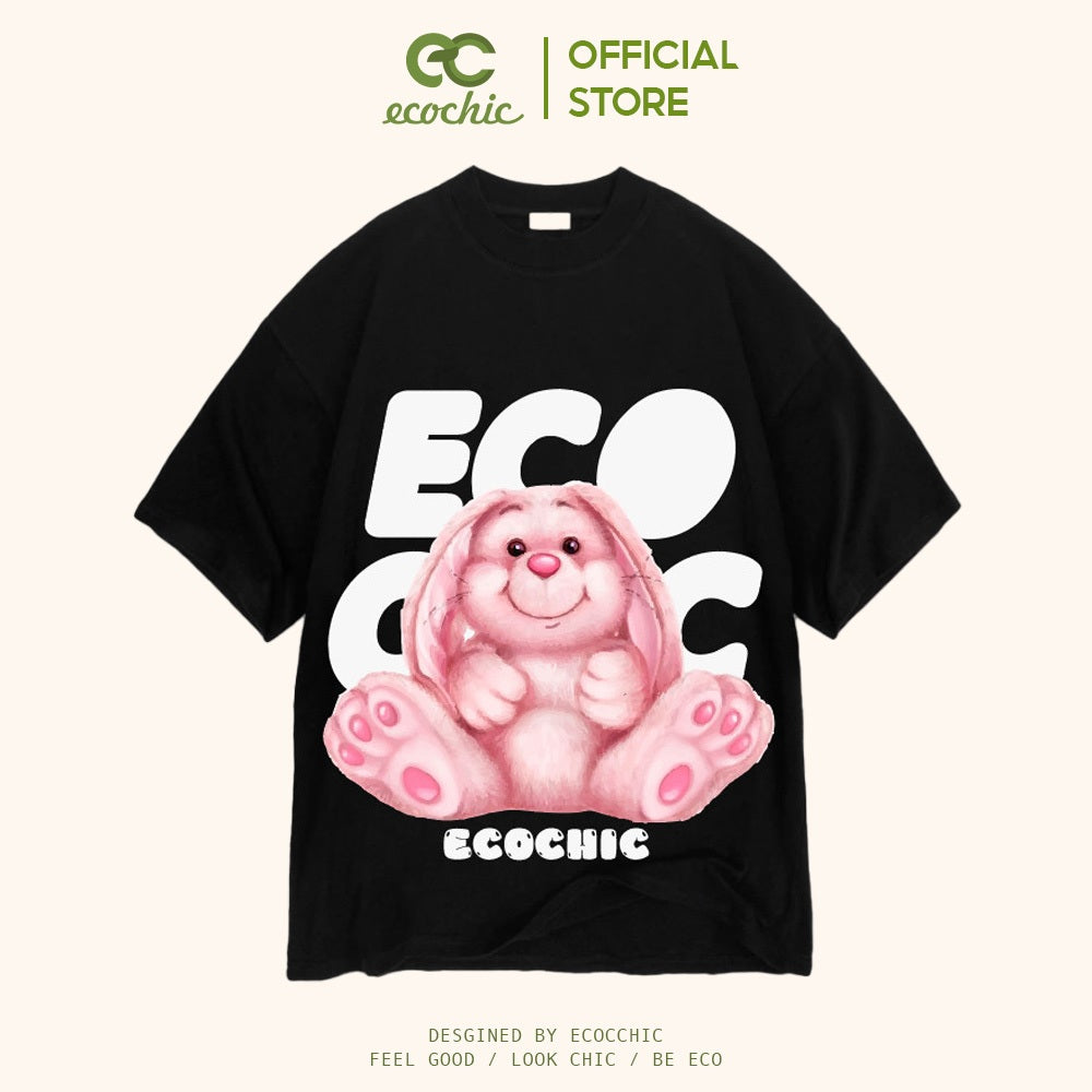 ECOCHIC ROSA BUNNY T-Shirt Tee Local Brand Genuine Unisex Loose Form Oversize Premium Cotton 100% F907 