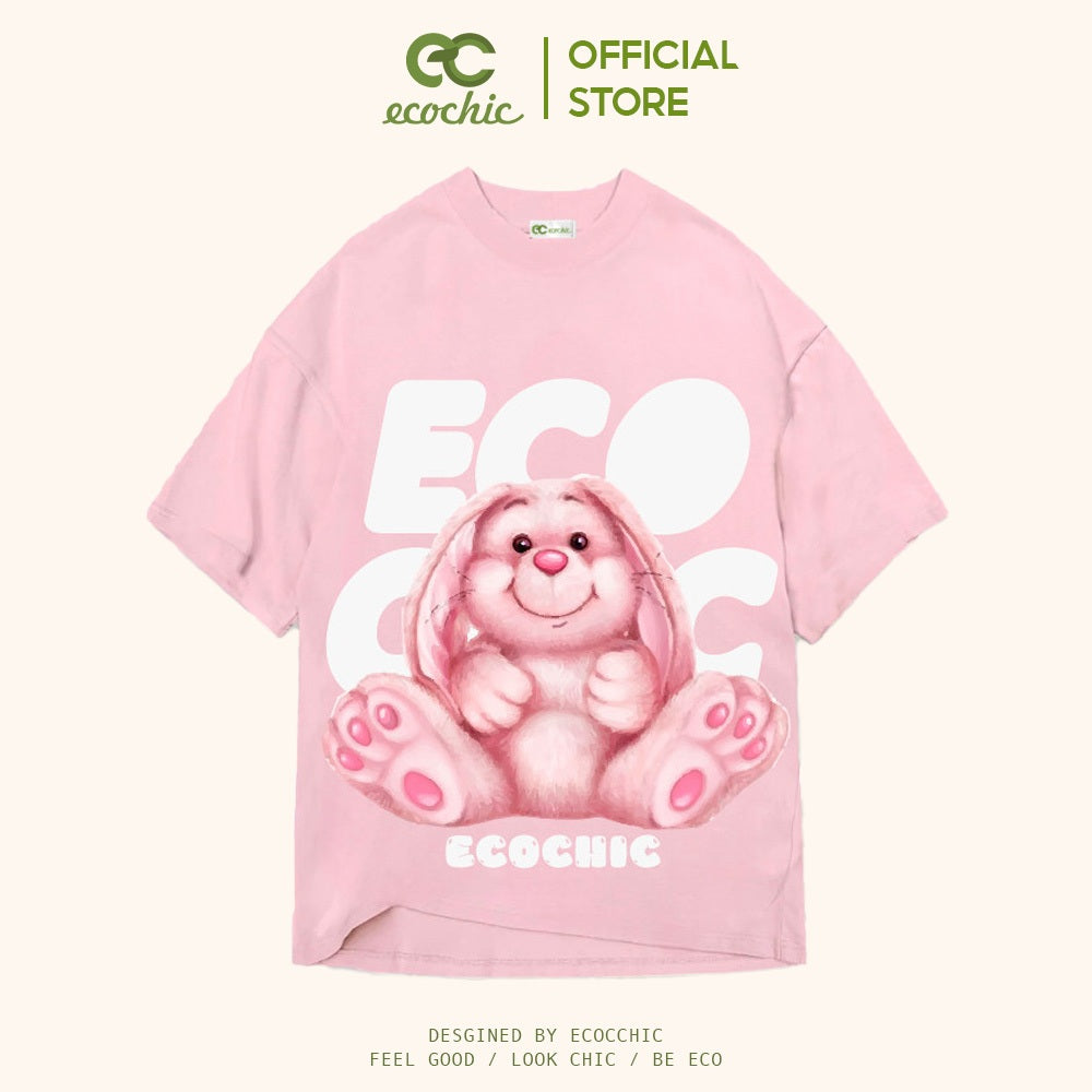 ECOCHIC ROSA BUNNY T-Shirt Tee Local Brand Genuine Unisex Loose Form Oversize Premium Cotton 100% F907 