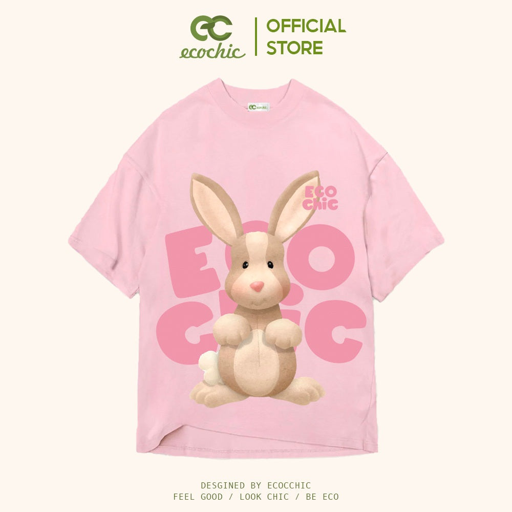 ECOCHIC CUTIEPIE BUNNY T-Shirt Tee Local Brand Genuine Unisex Loose Form Oversize Premium Cotton 100% F929 