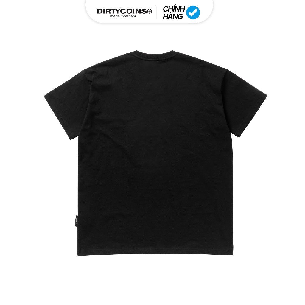 DirtyCoins Trompe L'oeil Relaxed T-shirt - Black