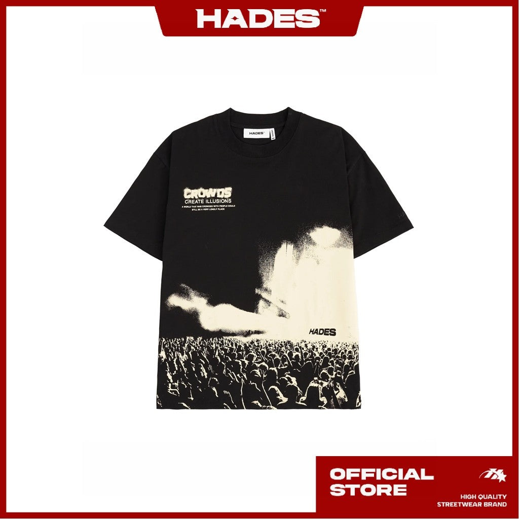 UNISEX THE CROWDS TEE 100% COTTON - GENUINE HADES BRAND