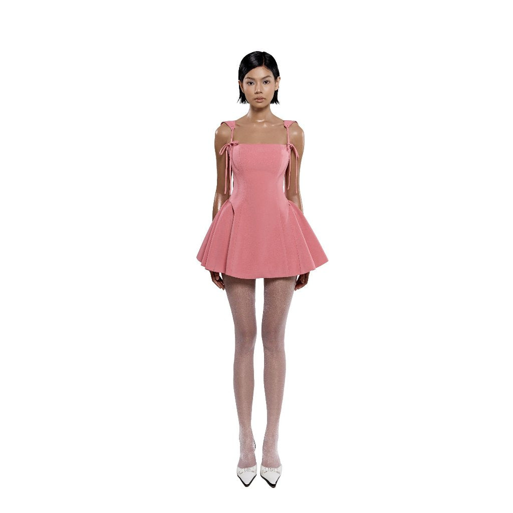 Weaty Lightly Feminine Two-Piece Flared Strapless Dress V24031603 LSEOUL