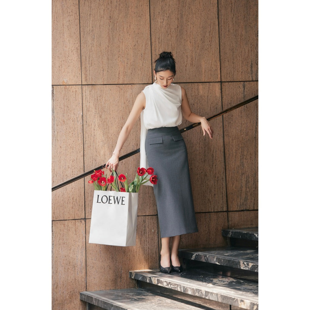 Chân váy midi Chloe Pencil Skirt HUONG BOUTIQUE HBZ512