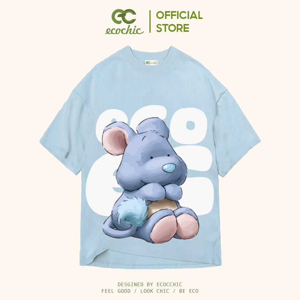 ECOCHIC BIG MOUSE Tee Local Brand Authentic Unisex Oversize Premium Cotton 100% B009