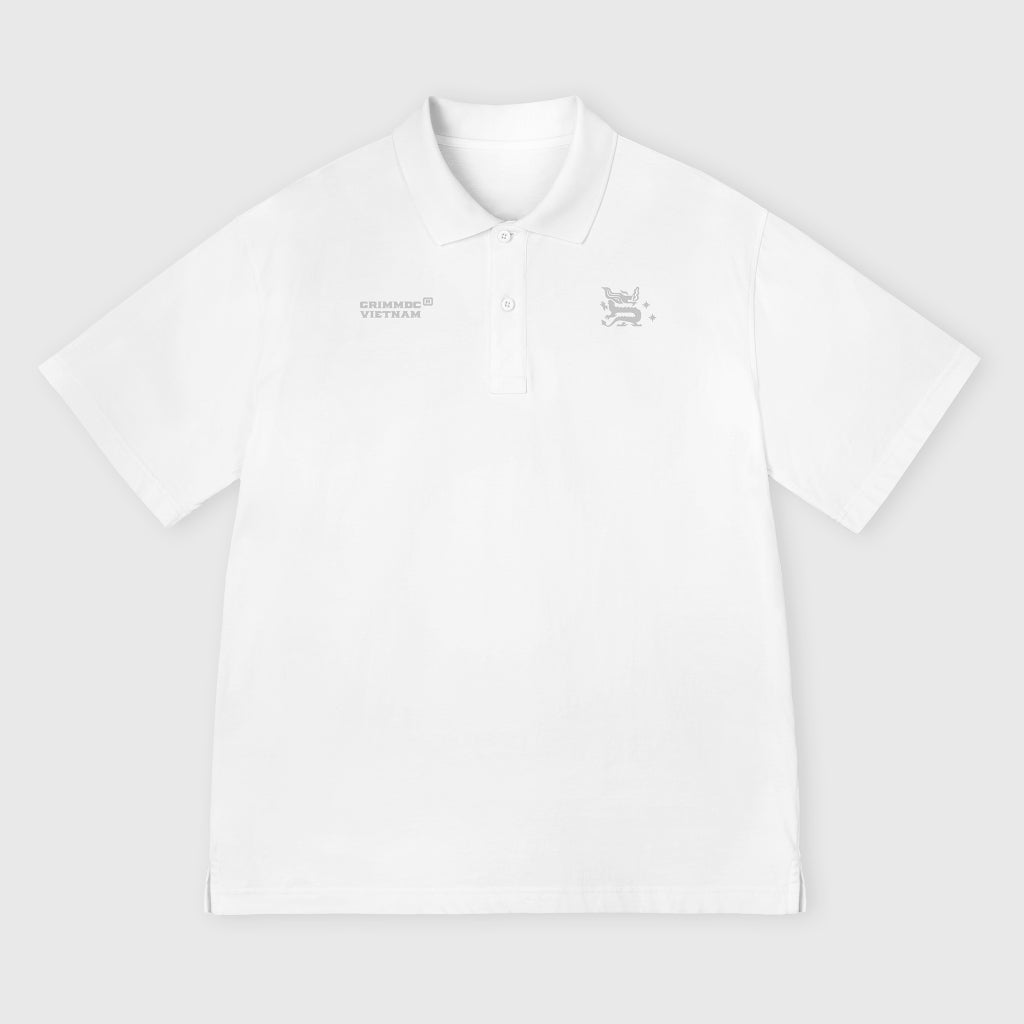 Grimm DC Áo Polo Rồng // White