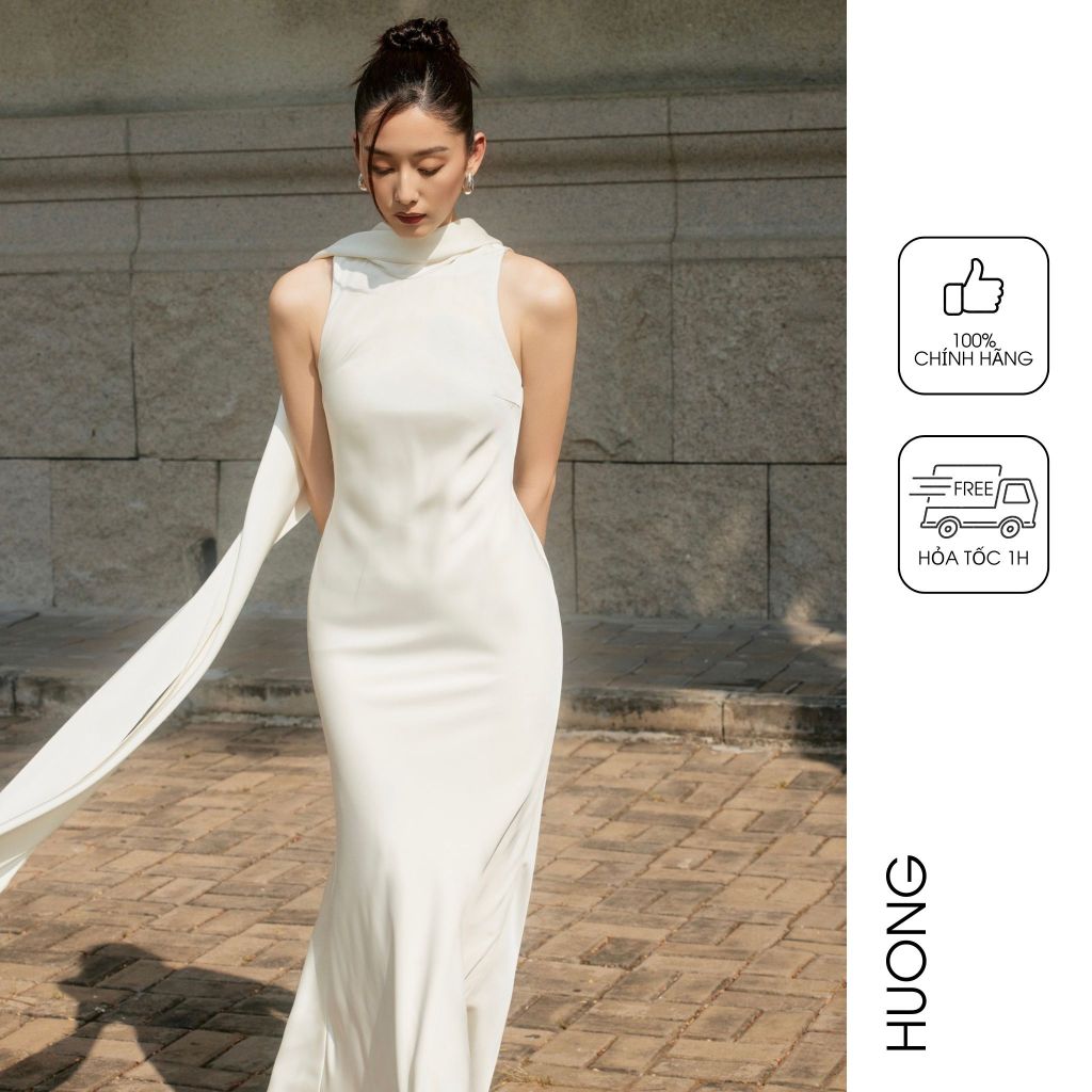 Đầm lụa Venus Silk Dress HUONG BOUTIQUE HBV1284