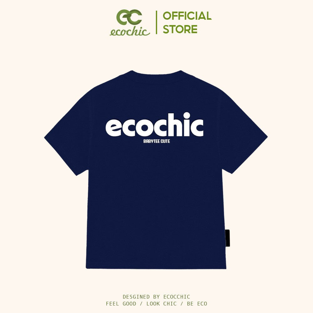 ECOCHIC PLAIN BABY TEE Local Brand Genuine Unisex Slim Form Premium Cotton 100% B023 