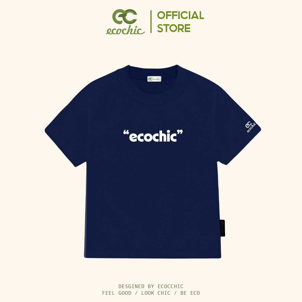 ECOCHIC PLAIN BABY TEE Local Brand Genuine Unisex Slim Form Premium Cotton 100% B023 