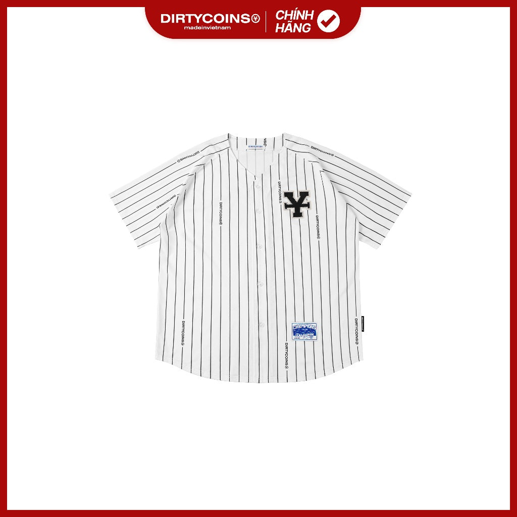 Áo DirtyCoins Baseball Black Striped