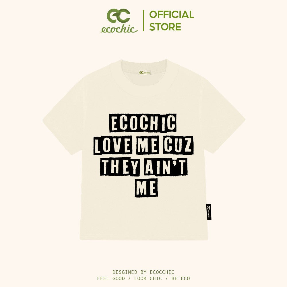 Áo Phông ECOCHIC LOVE ME BABY TEE Local Brand Chính Hãng Unisex Form Rộng Oversize Premium Cotton 100% B024