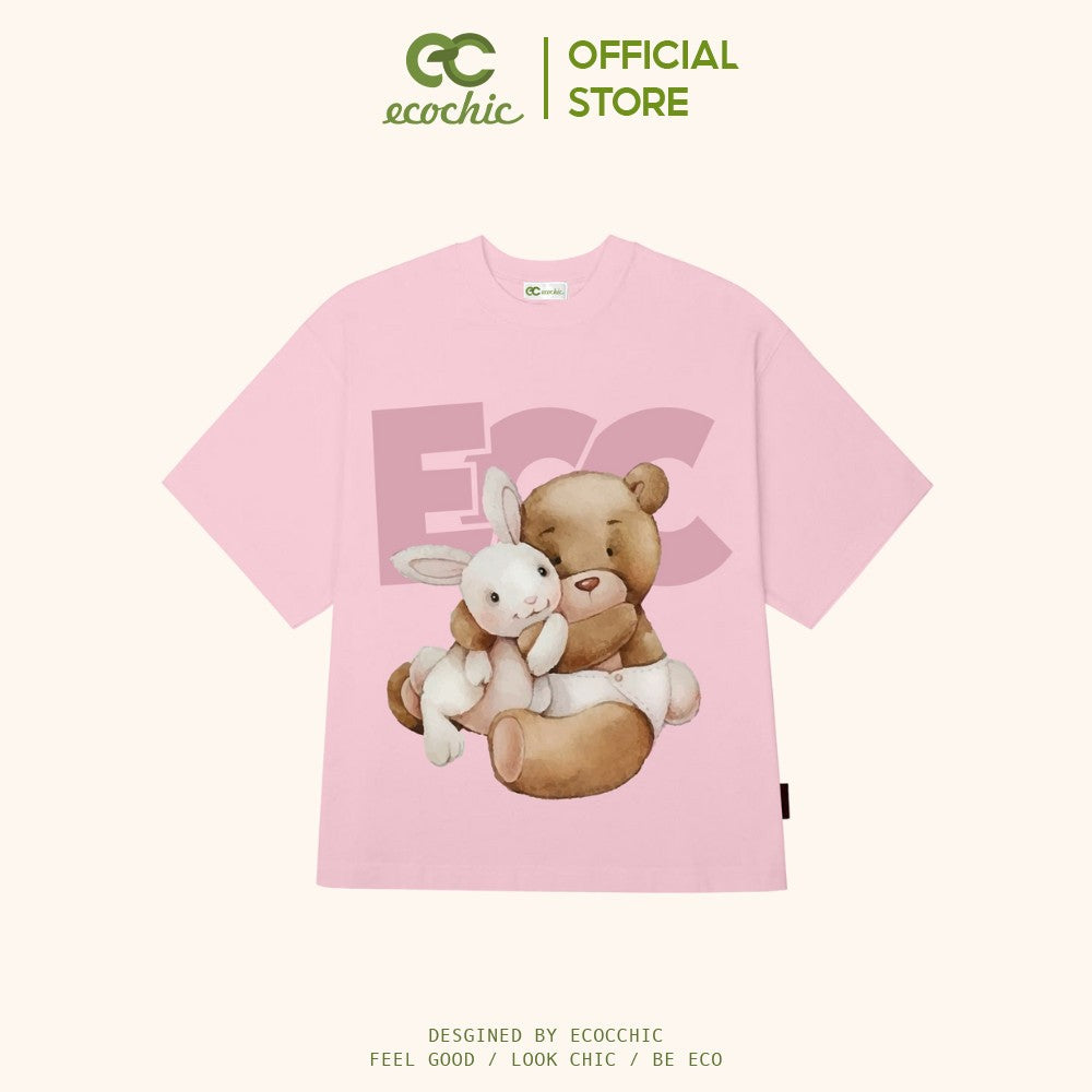 Áo Phông ECOCHIC FRIENDSHIP BOXY TEE Local Brand Chính Hãng Unisex Form Rộng Oversize Premium Cotton 100% B026