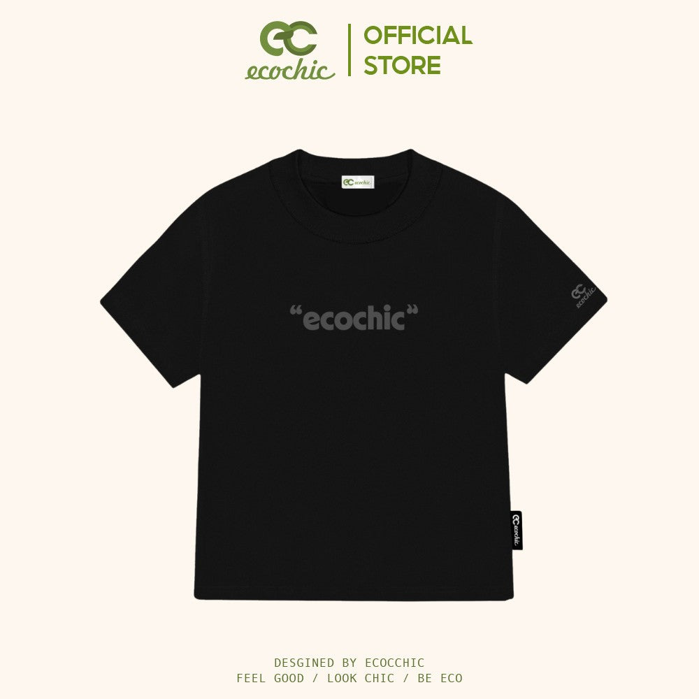 ECOCHIC PLAIN BABY TEE Local Brand Genuine Unisex Slim Form Premium Cotton 100% B023 