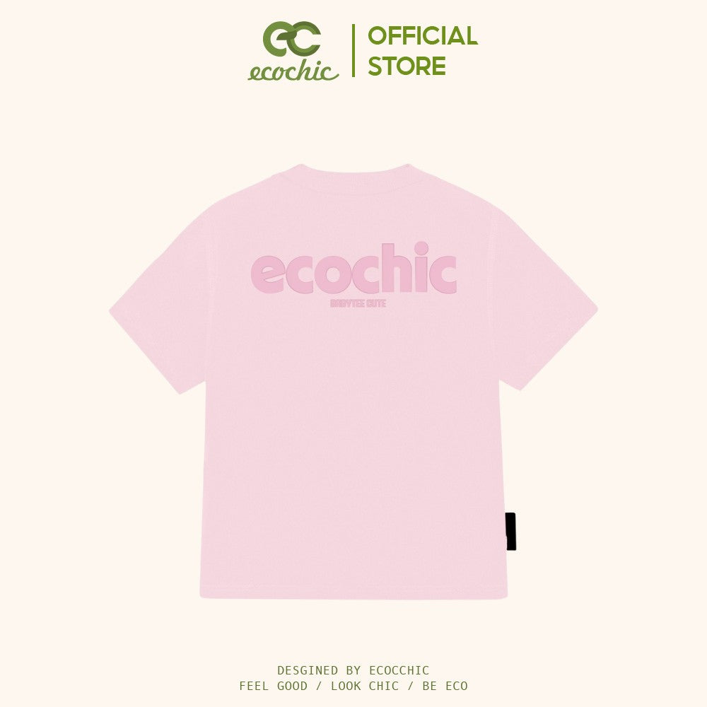 ECOCHIC PLAIN BABY TEE Local Brand Genuine Unisex Slim Form Premium Cotton 100% B023 