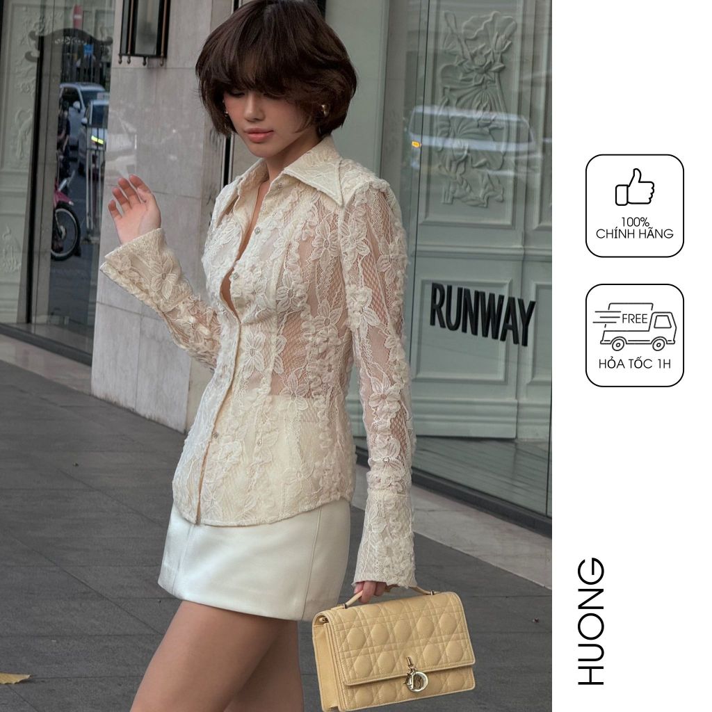 Grace Lace Shirt HUONG BOUTIQUE HBSM1126