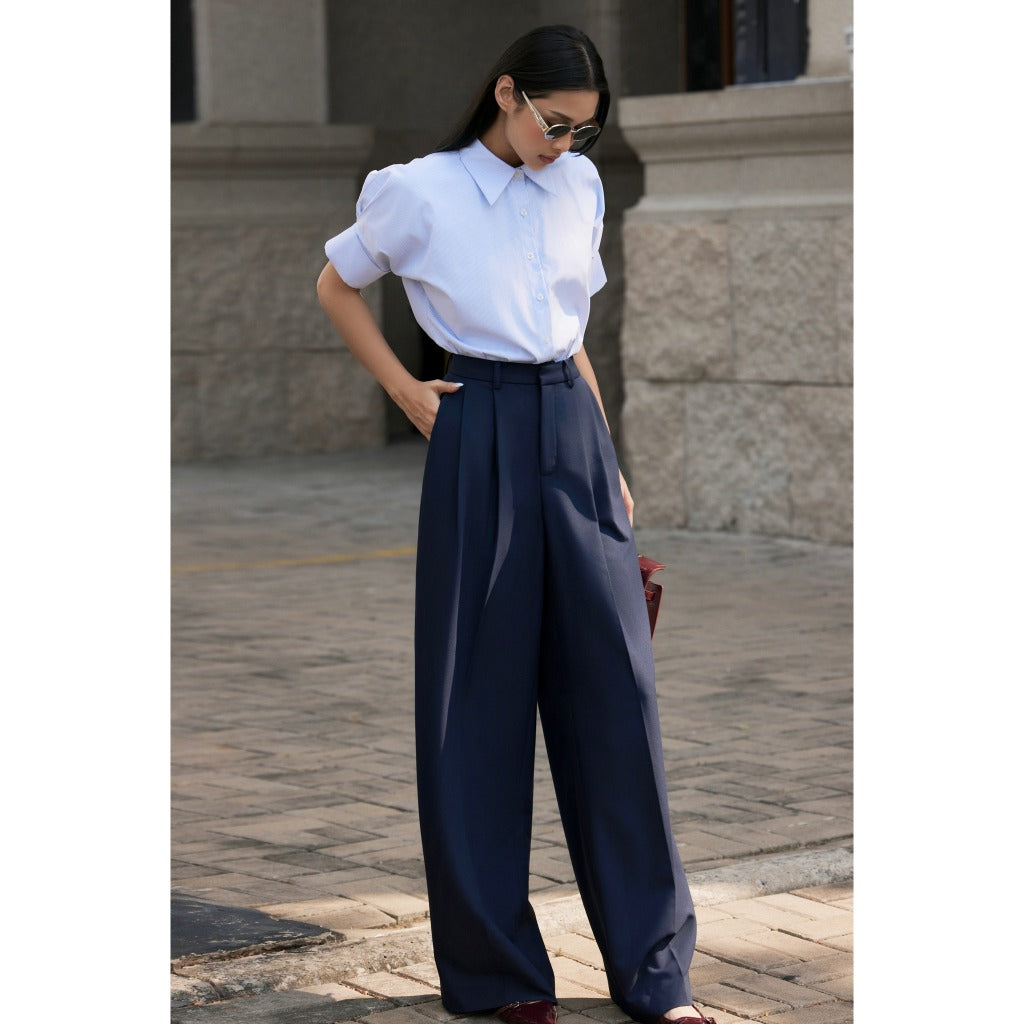 HUONG BOUTIQUE navy blue slacks BSQ06