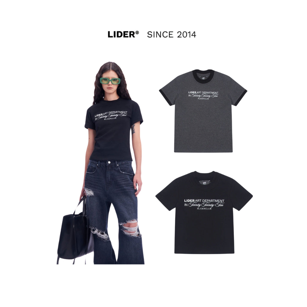 UNISEX LIDER ART DEPARTMENT TEE - White/ Black/ Gray