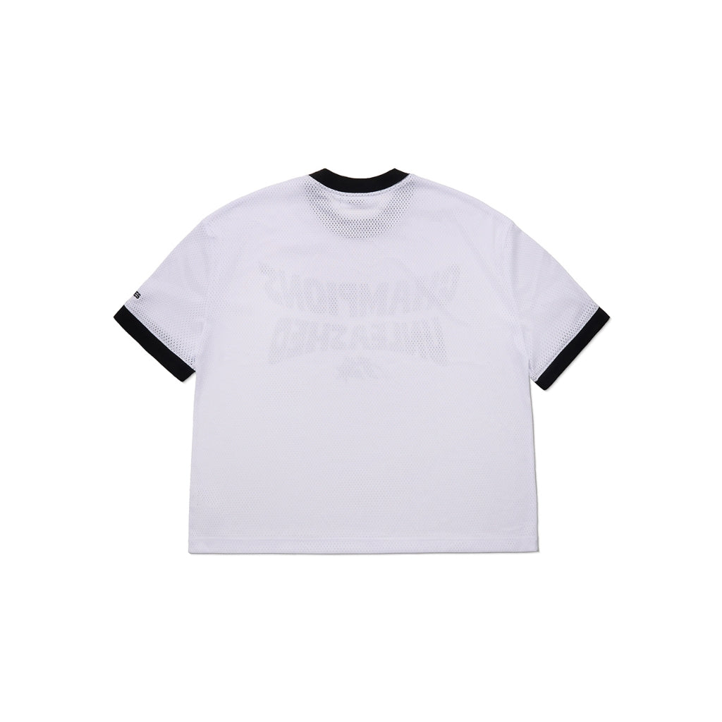 ÁO TAY LỠ UNISEX HADES WHITE MESH TEE VẢI LƯỚI - HADES BRAND CHÍNH HÃNG