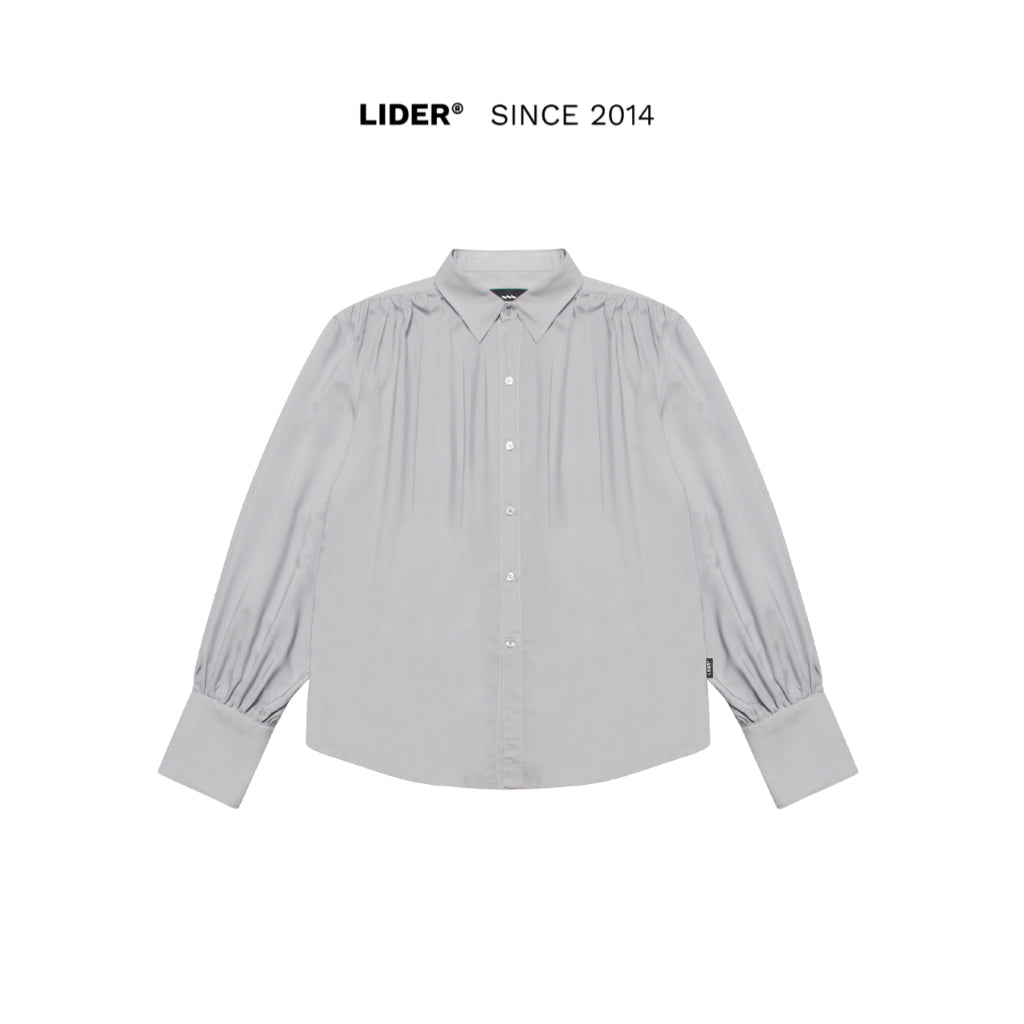 Áo Sơ Mi Linen Nơ Unisex LIDER PEWTER LINEN SHIRT - Grey