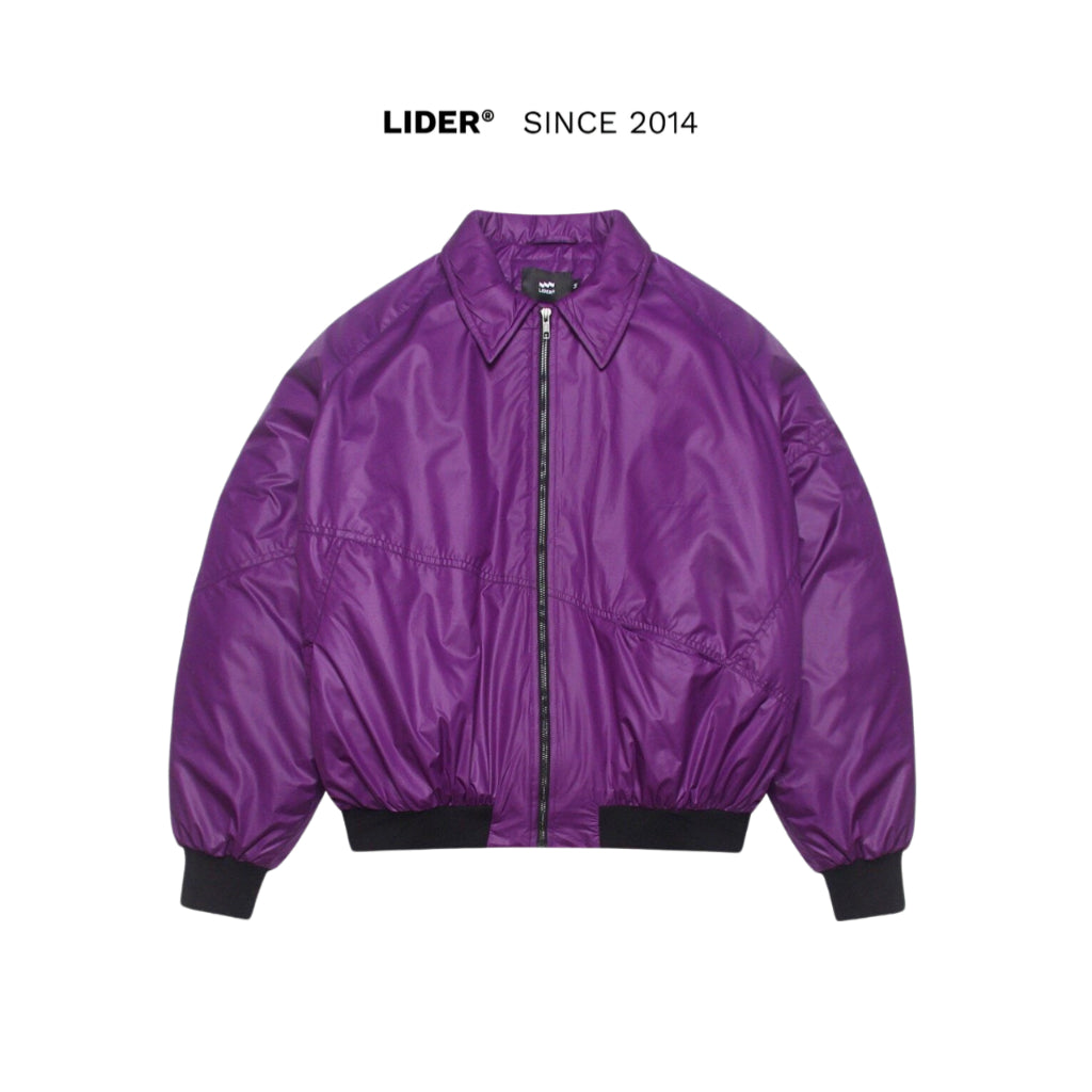 ÁO KHOÁC LIDER CALVIN BOMBER JACKET - Jetblack/Electric Purple